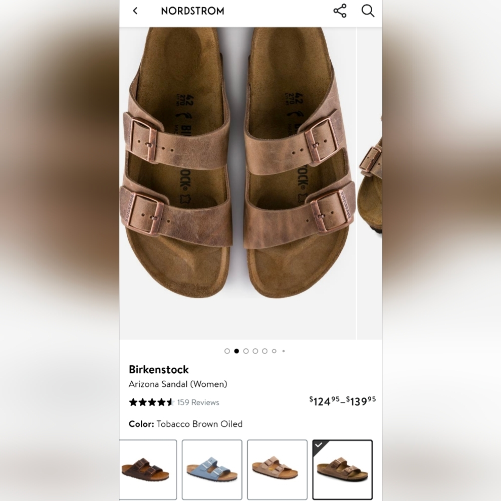 Birkenstock Tan Leather Sandals